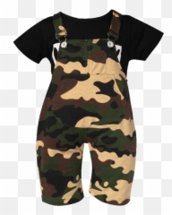 Baby Camo Overalls Set - Day Dress Png,Overalls Png