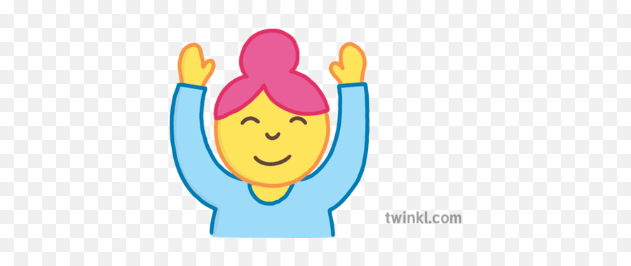 Hands Up Emoji People Planit Maths Y2 Number And Place Value - Yoghurt Illustration Png,Pensive Emoji Transparent