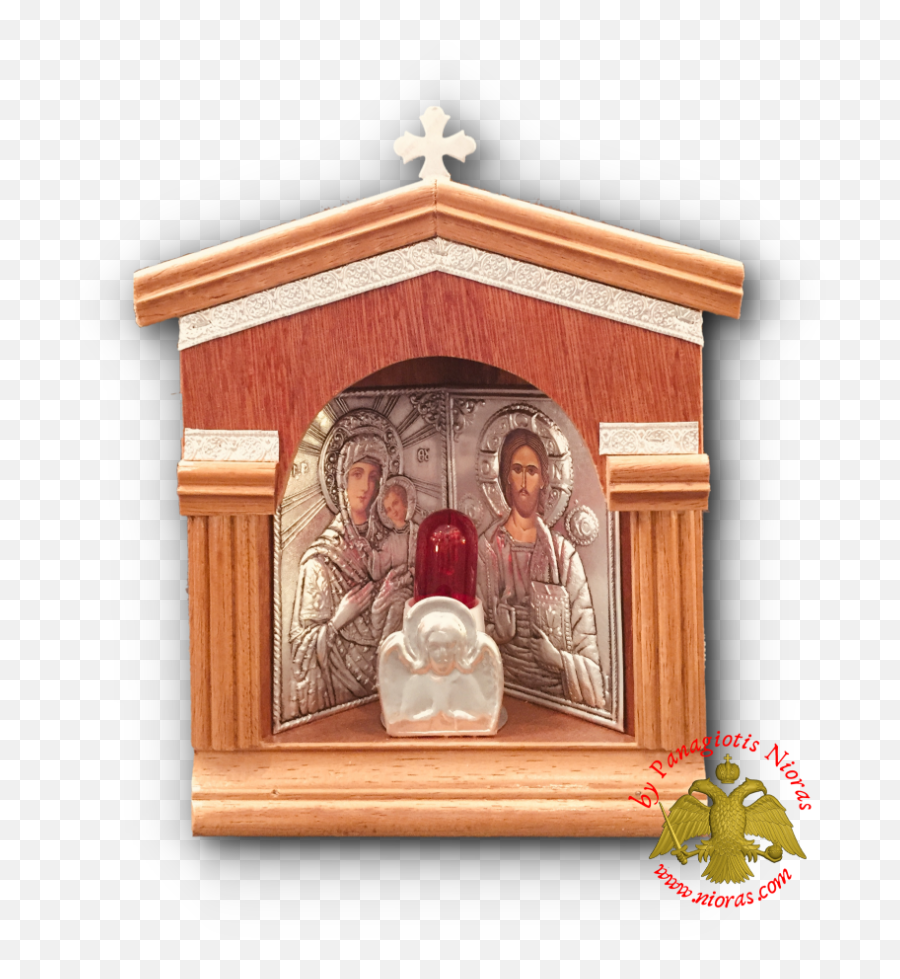 Orthodox Icon Shrine House With Electric Light Bulb - Christian Cross Png,Christmas Orthodox Icon
