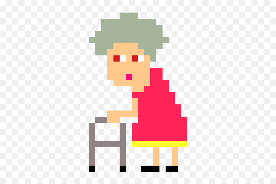 Angry Old Lady - Pixel Art Old Lady Png,Old Lady Png