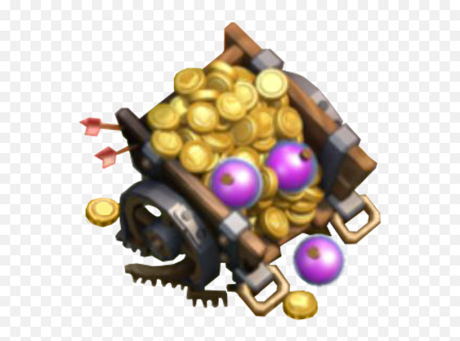 Download Gold Transparent Clash Clans - Clash Of Clans Loot Cart Png,Clash Of Clans Png