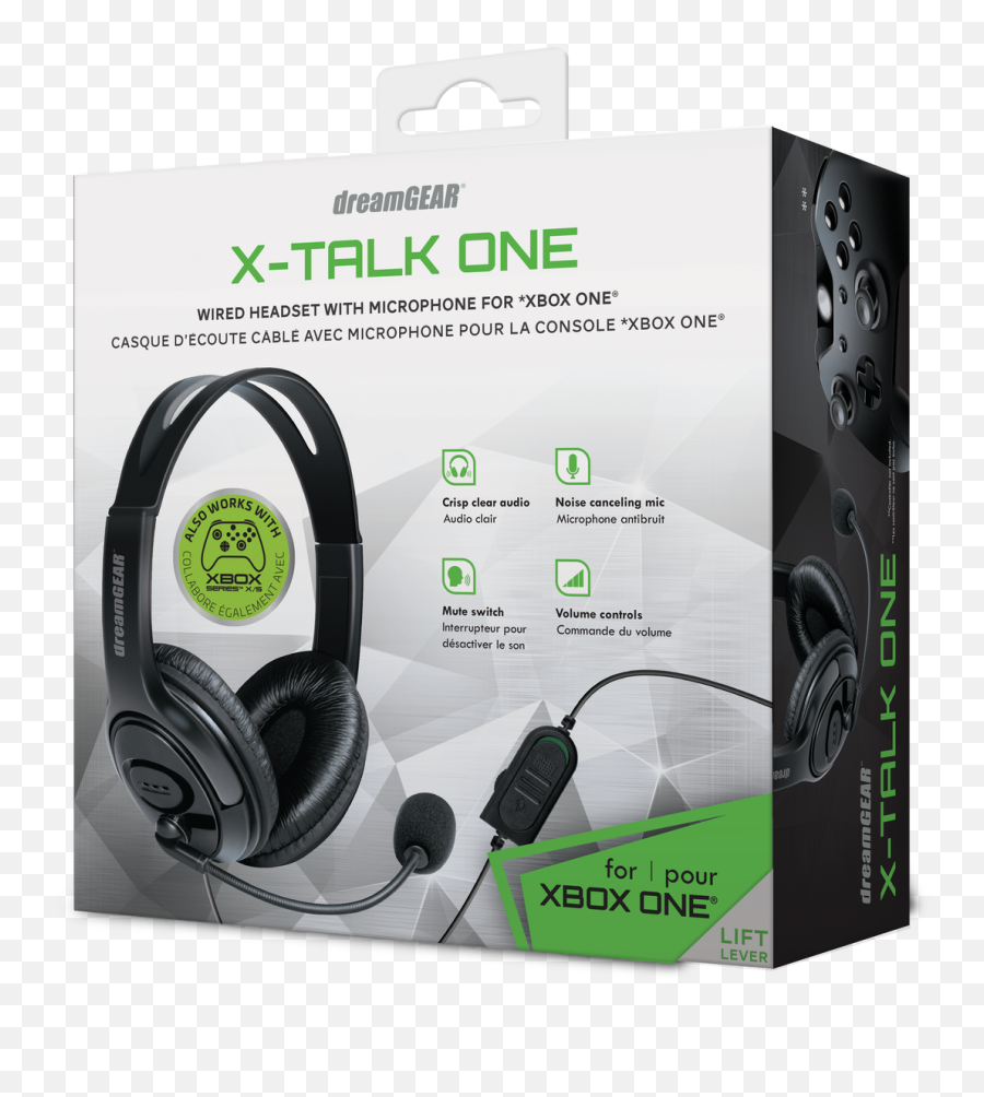X - Talk One Gaming Headset For Xbox One Dreamgear Audifonos X Talk One Png,Icon On The Headse