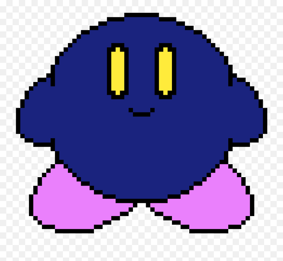 Pixilart - Dark Kirby By Ewolsten Sharingan Pixel Art Png,Meta Knight Icon