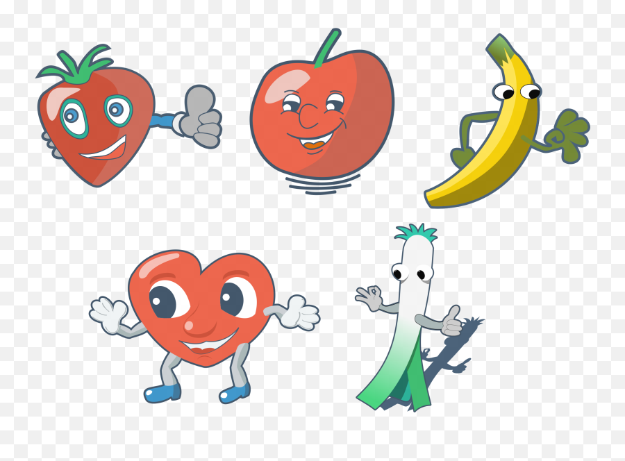 Free Fruits And Vegetables Clipart Black White Download - Vegetables Hd Cartoon Png,Fruits And Vegetables Icon