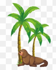 Eating Clipart Png - Palm Tree Clipart Kerala Coconut Art Vector