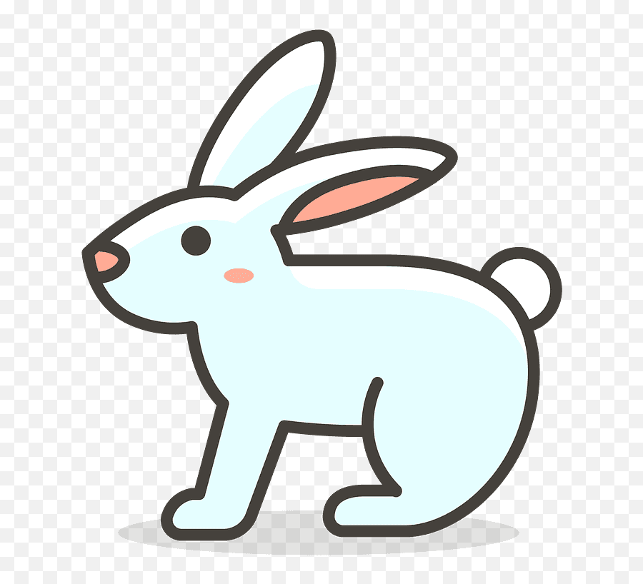 Rabbit Emoji Clipart - Rabbit Icon Png Transparent Png Rabbit Transparant Background Icon,Animal Icon Png