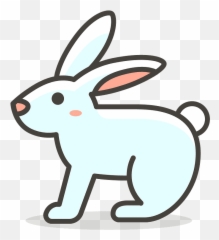 Rabbit Emoji Clipart - Icon Png Transparent Transparant Background
