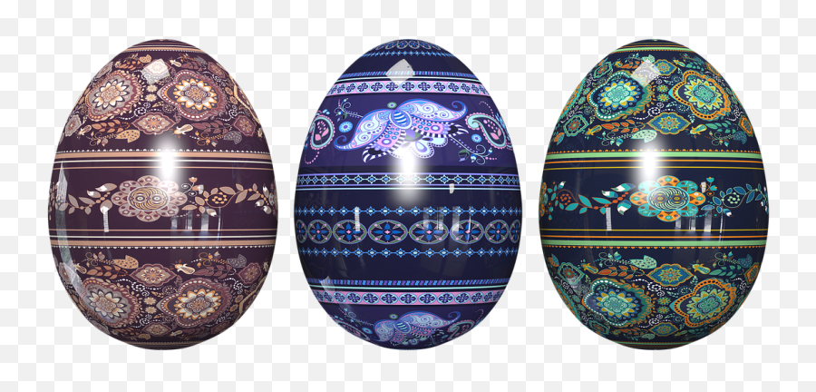 Easter Eggs Of Chickens Painted - Pisanki Z Przertoczystym Tem Png,Easter Eggs Transparent