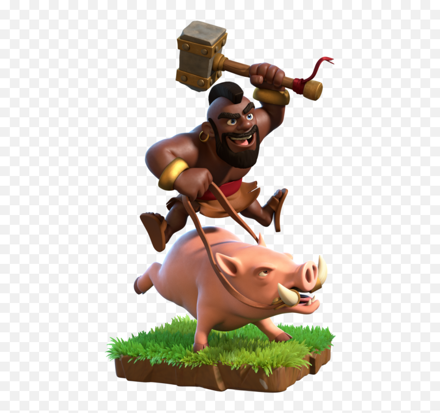 Clash Royale Hog Rider Png Hd - Hog Rider In Coc,Clash Royale Png
