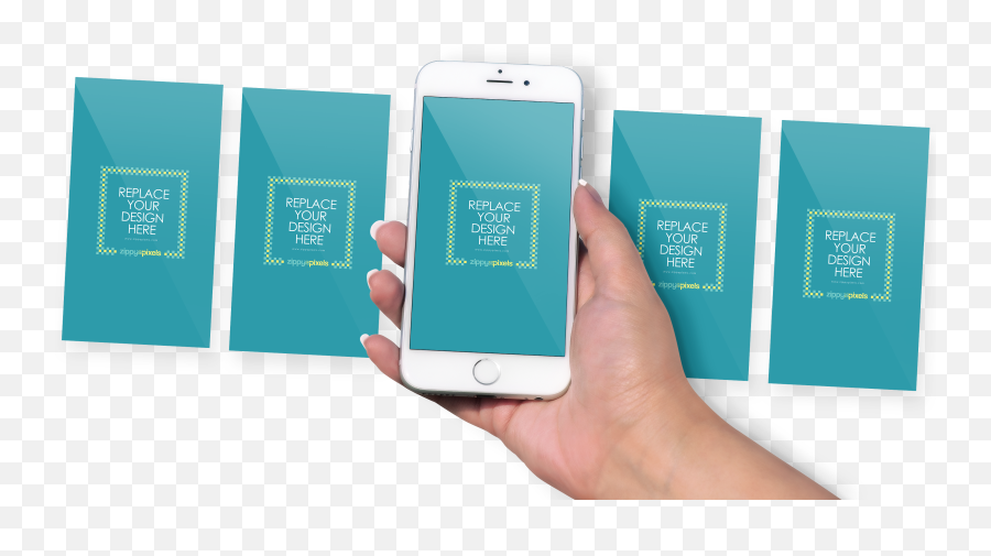Cell Phone In Hand Png - Iphone 6 Mockup User Interface Mobile Page Mockup Free,Iphone 6 Png