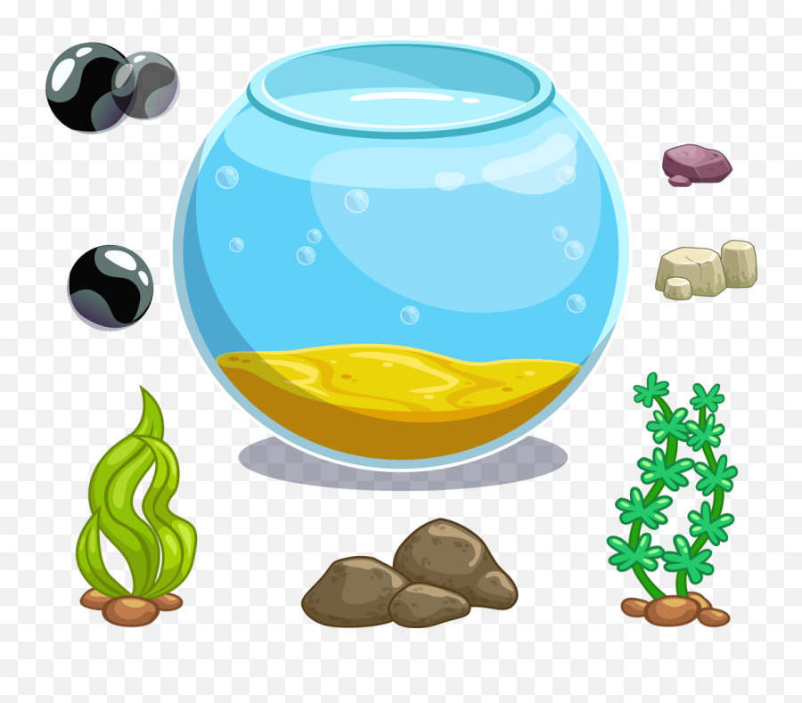 Library Of Fish Tank Transparent Clipart Freeuse Stock Png - Fish Cartoon In Aquarium,Free Transparent Clipart