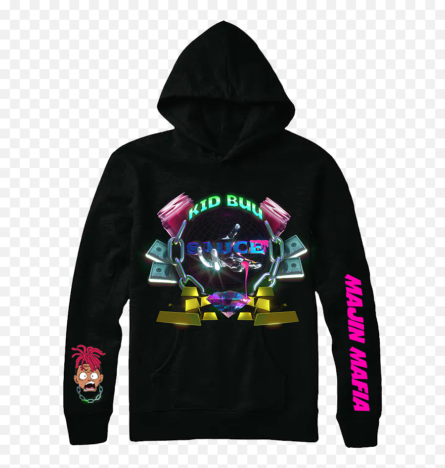 Sauce Black Hoodie - Hoodie Png,Kid Buu Png