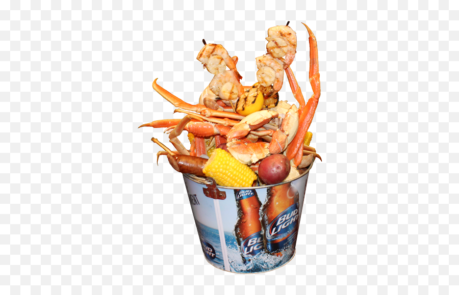 Rock And Roll Seafoodbucketpng - Bucket Of Crab Legs Png,Bucket Png