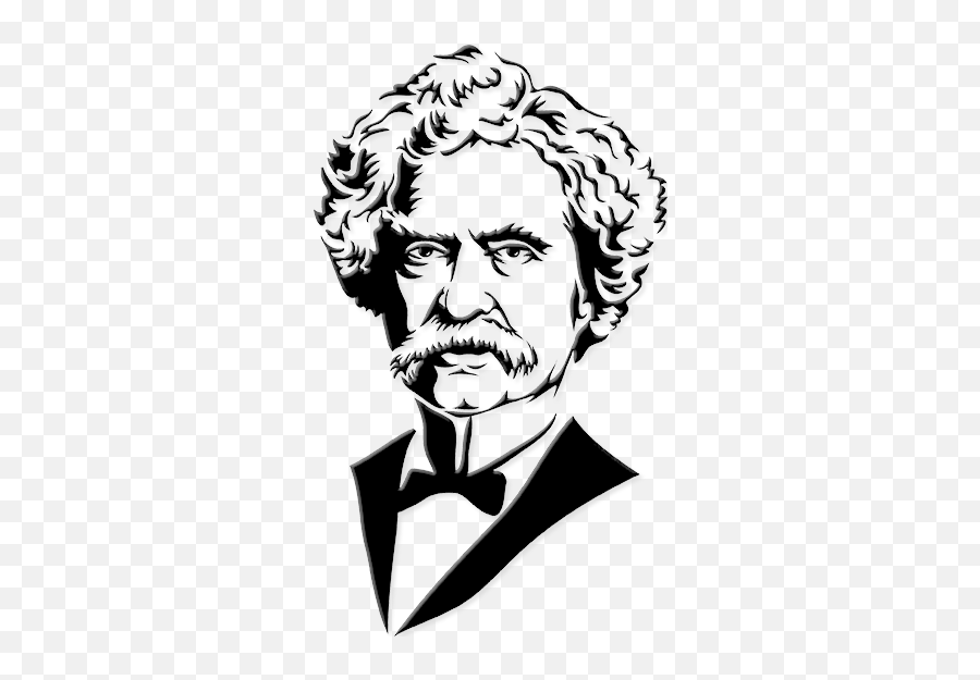 Download Cross Out The Wrong Words - Mark Twain Clip Art Png Mark Twain Cartoon Png,Cross Out Png