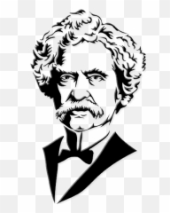 Download Cross Out The Wrong Words - Mark Twain Clip Art PNG Cartoon Png