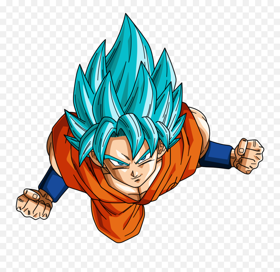 Songoku Super Saiyan God Clipart - Draw Goku Super Saiyan Blue Png,Goku Hair Transparent