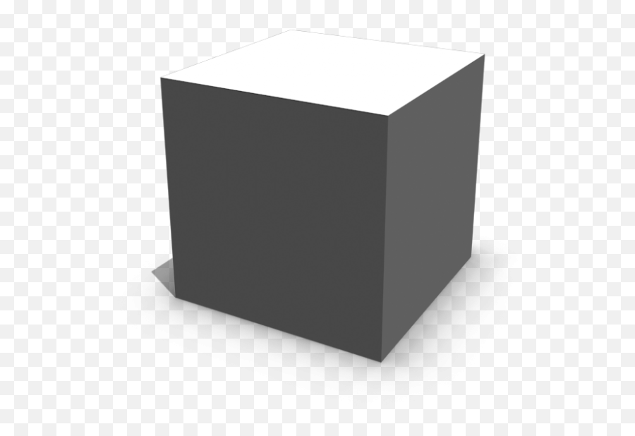 White And Shaded Cube 3d - Coffee Table Png,White Box Png