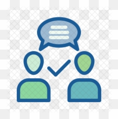 Deep Conversation Icon Of Colored - Png