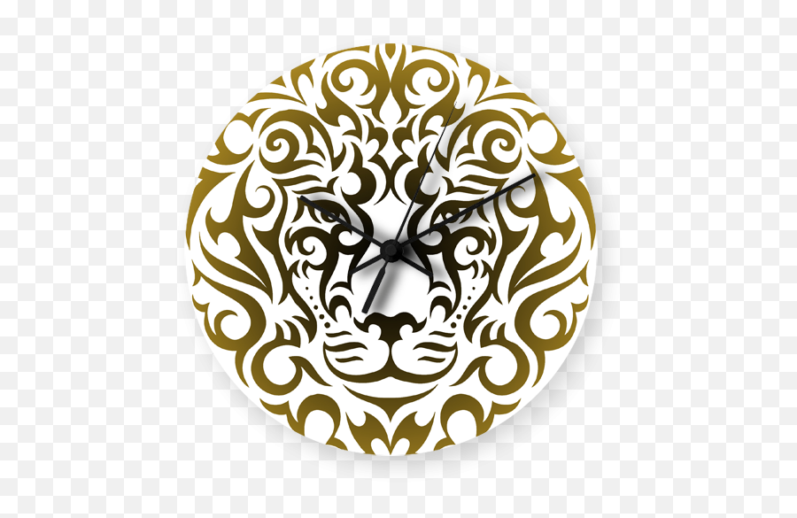 Download Lion Tattoo Vector Printed Wall Clock - Tattoo Png Iphone Xs Max Gold Edition 24k,Lion Tattoo Png