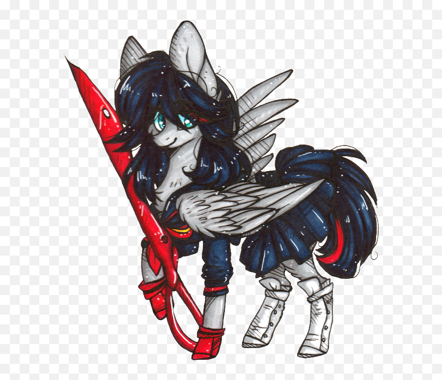 Download D - Dyee Kill La Kill Ponified Ryuko Matoi Safe Cartoon Png,Ryuko Matoi Png