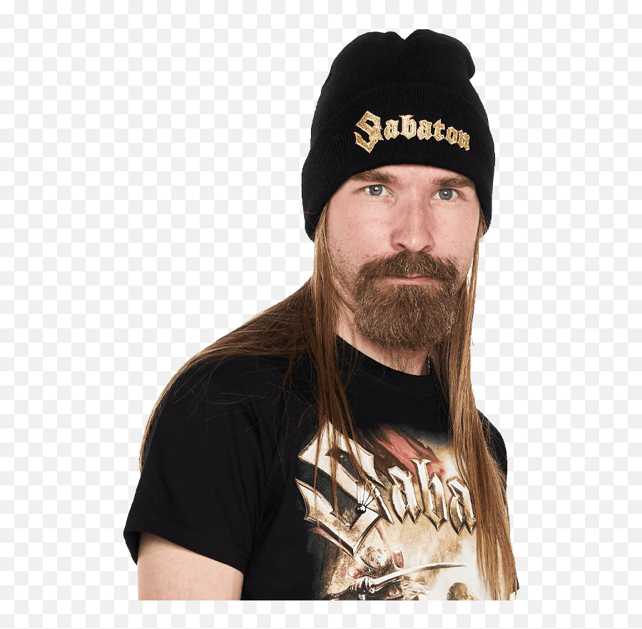 Sabaton Gold Logo Cuffed Beanie Official Store - Beanie Png,Beanie Transparent