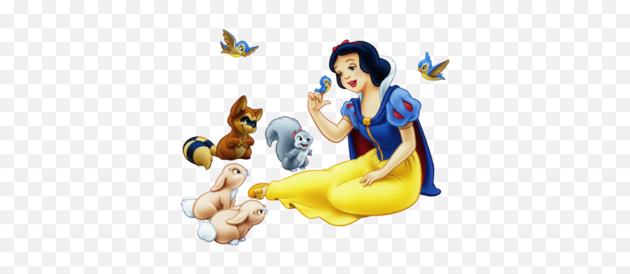 Cute Animals And Princess Snow White Pn 1195520 - Png Snow White Character Png,Cute Animals Png