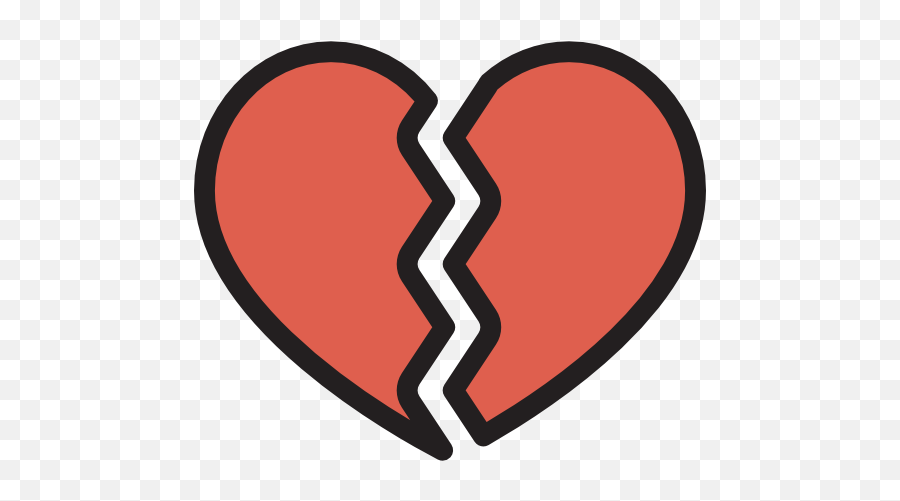 Love Shapes Romantic Heartbreak - Heart Break Broken Heart Icon Png,Heart Break Png