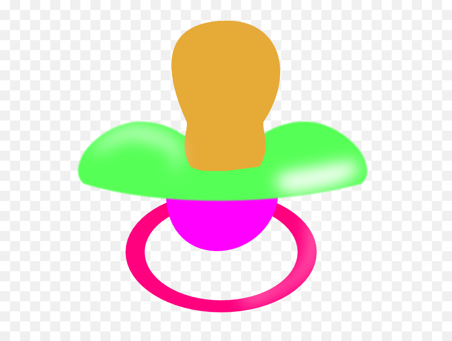 Green And Pink Pacifier Png Clip Arts - Mint Green Pacifier Picture Png,Pacifier Png