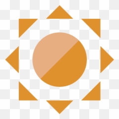 Summer Sun Sunny Weather Icon - Colored Weather png