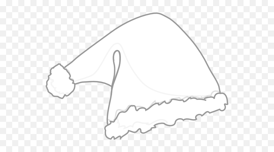 Santa Hat White Clip Art - Vector Clip Art Illustration Png,Christmas Hat Png