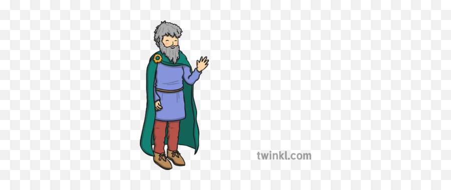 Finnegas Waving Goodbye Illustration - Twinkl Fictional Character Png,Goodbye Png