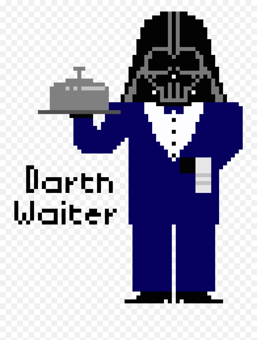 Darth Waiter Pixel Art Maker - Pixel Waiter Png,Waiter Png