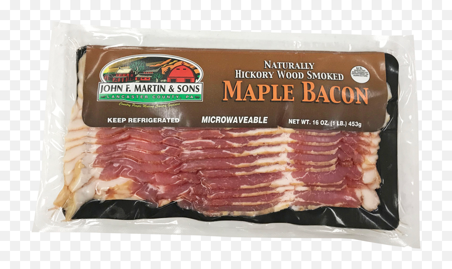 Maple Bacon John F Martin U0026 Sons - John F Martin Sons Gluten Free Maple Bacon Png,Bacon Transparent