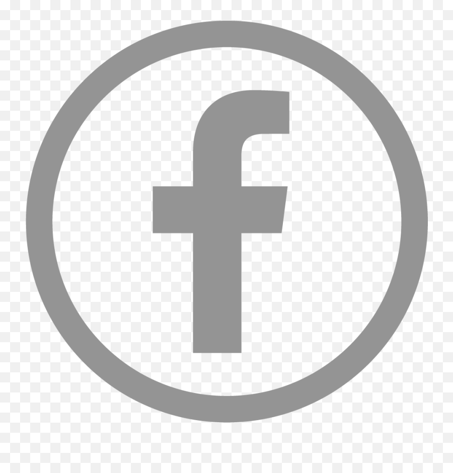 Download Facebook Logo Gray Png - Gray Facebook Icon Png,Facebook Logo Black Png