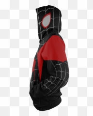Spider - Man Into the SpiderVerse Miles Morales New Cosplay Hooded png