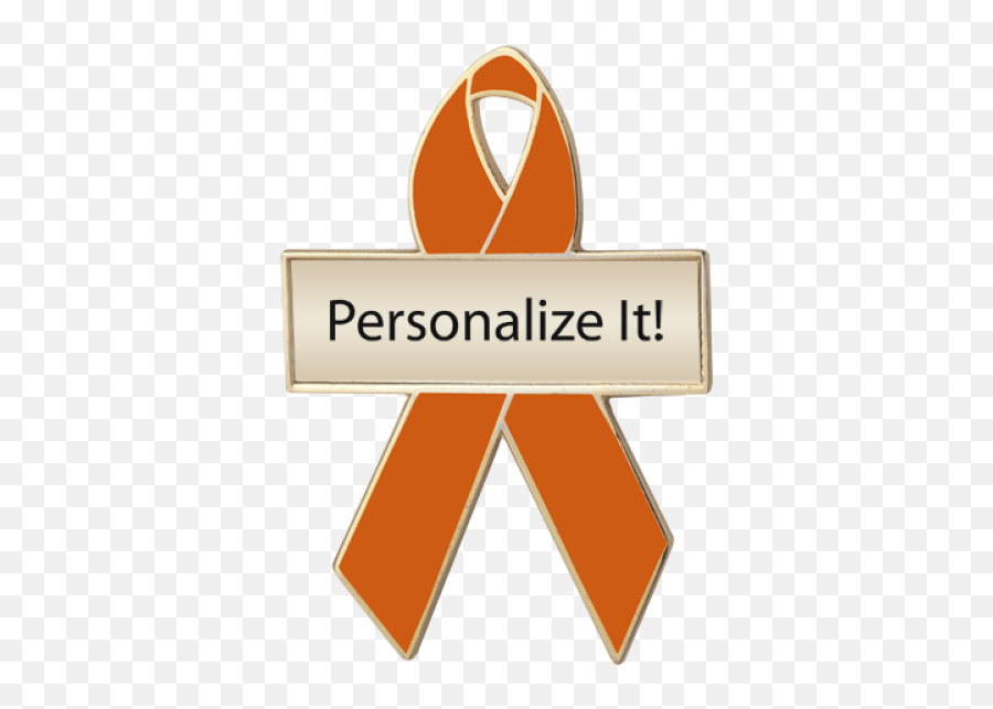Amber Awareness Ribbons Personalized Pins No Minimums Cause Png Cancer Ribbon Logo