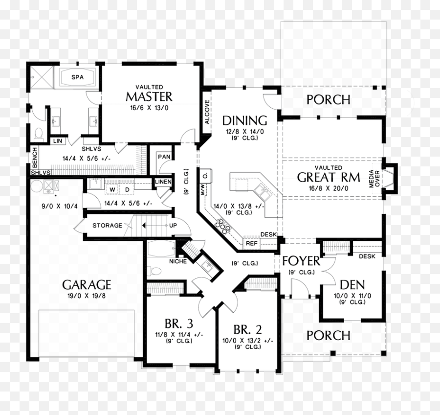Simple Rectangular House Plans The