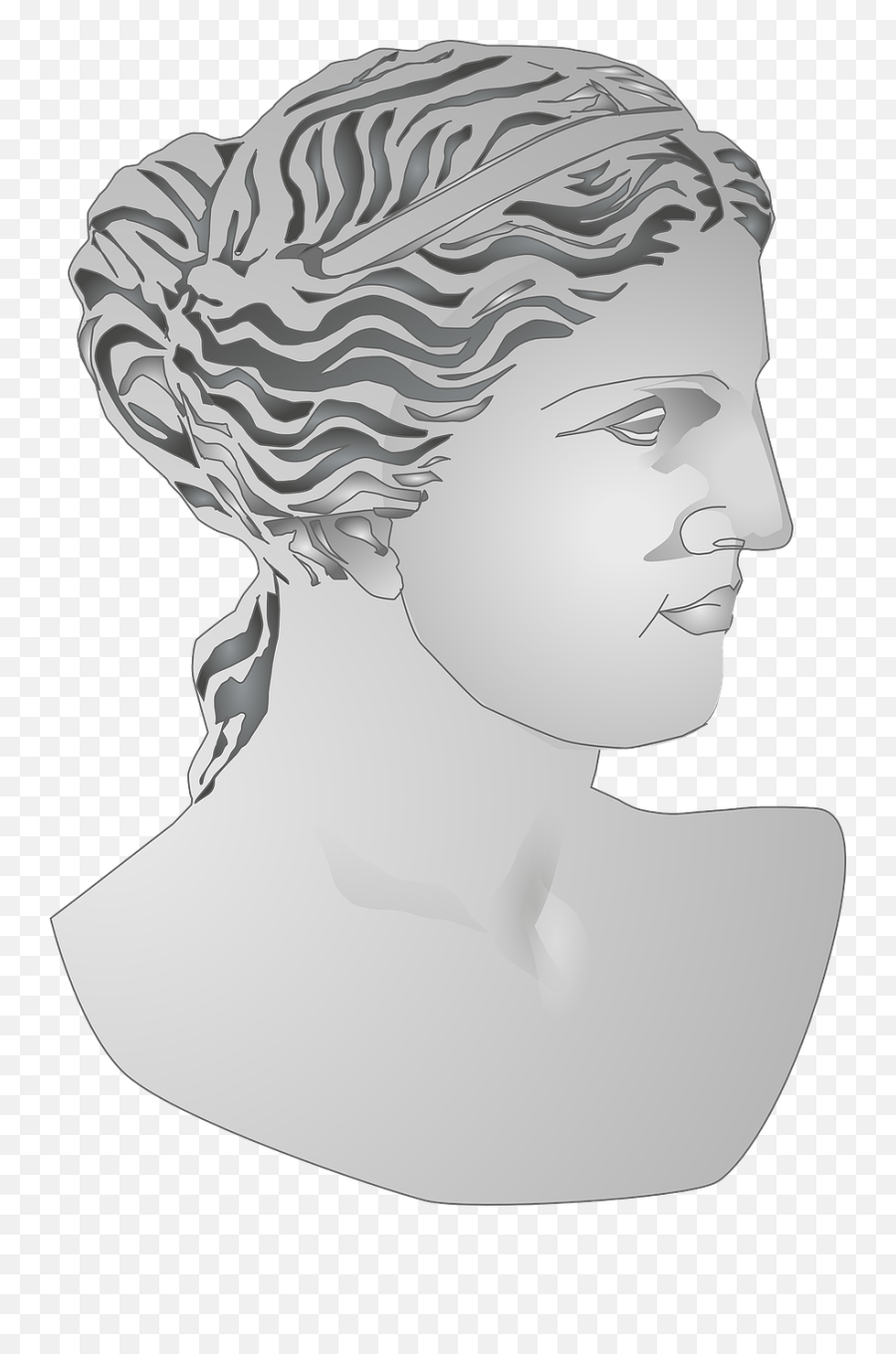 Bust Roman Statue - Ancient Rome Women Png,Greek Bust Png