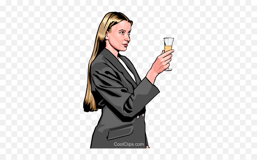 Woman Toasting With Champagne Royalty Free Vector Clip Art - Imagens De Mulheres Brindando Png,Champagne Toast Png
