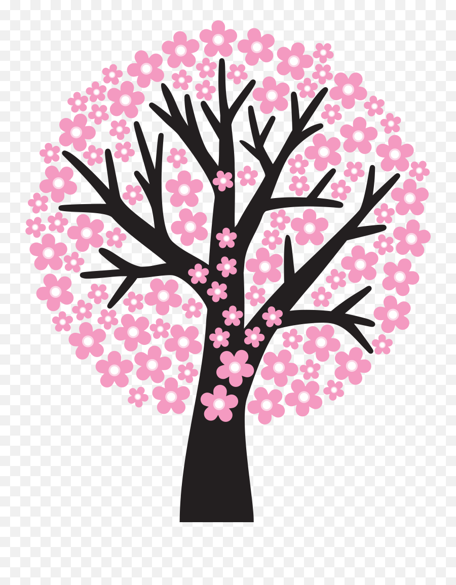 Sakura Png Alpha Channel Clipart Images Pictures With - Transparent Background Blossom Tree Clip Art,Sakura Png