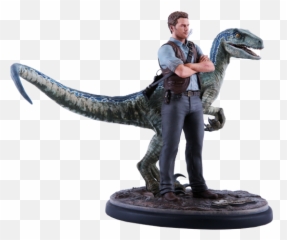 Jurassic World Owen And Blue 19 Scale Statue Chronicle - Figure png