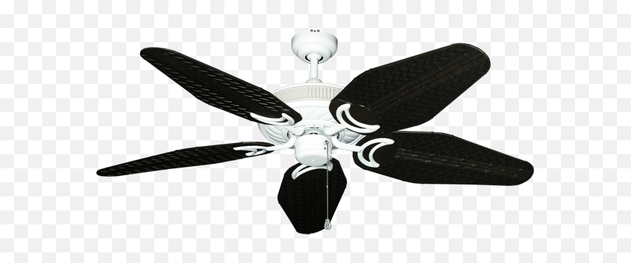 Atlantis Ceiling Fan In Pure White With 52 Outdoor Weave - Ceiling Fan Png,Weave Png