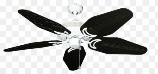Atlantis Ceiling Fan In Pure White With 52 Outdoor Weave - Ceiling Fan Png,Weave Png