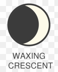 Moon Waxing Crescent Icon - Dot png