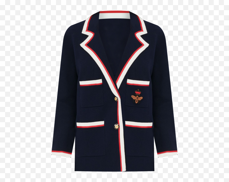 Maje Myveste Blazer Style Cardigan - Long Sleeve Png,Eileen Fisher Icon Coat