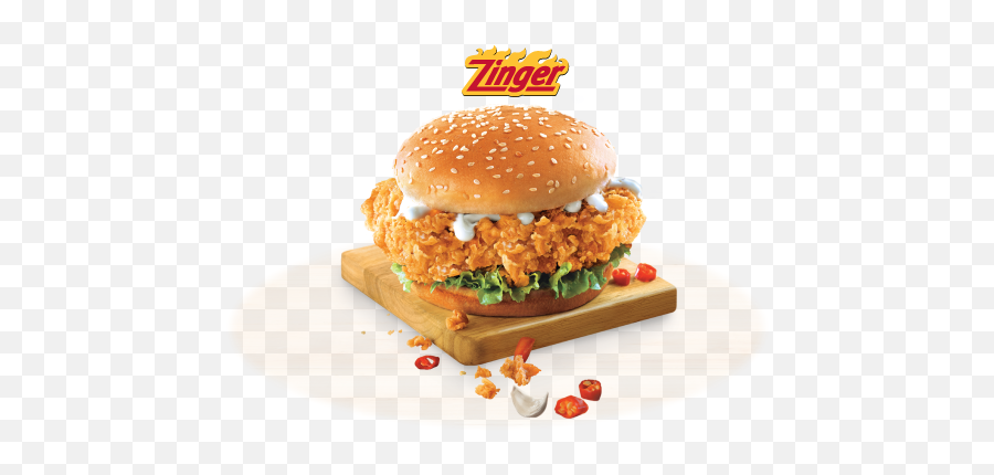 Download Chicken Zinger - Kfc Tower Burger Full Size Png Kfc Zinger Burger,Burger Transparent Background