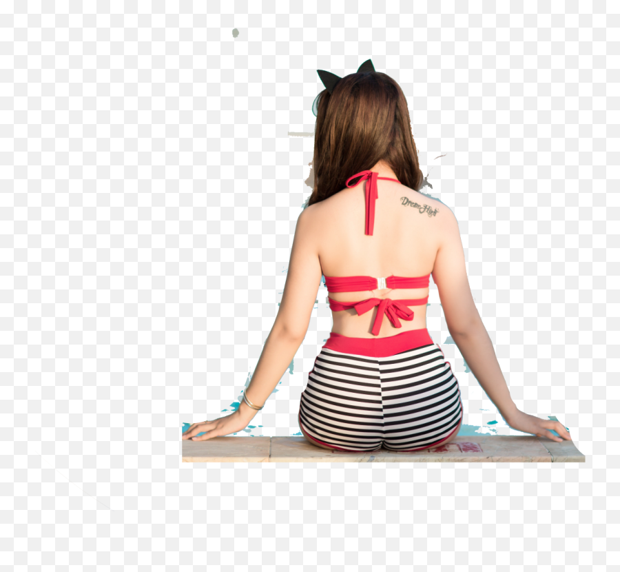 Back - Viewbeachbikini371161compressed Free Transparent Girl Png,Bikini Model Png