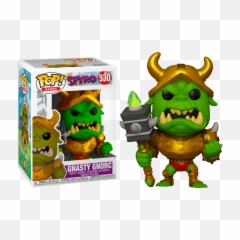Spyro The Dragon - Gnasty Gnorc Pop Vinyl Figure Gnasty Gnorc Funko Pop Png,Spyro Png