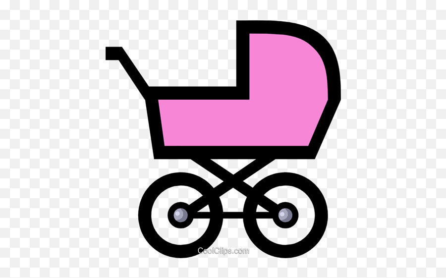 Symbol Of A Baby Carriage Royalty Free Vector Clip Art - Clip Art Baby Symbols Png,Carriage Icon