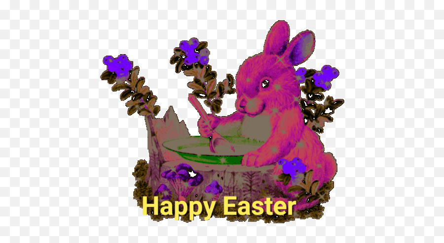 Easter Bunny Sticker - Easter Bunny Happy Discover U0026 Share Domestic Rabbit Png,Easter Buddy Icon